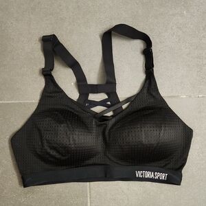 Black Mesh Sports Bra